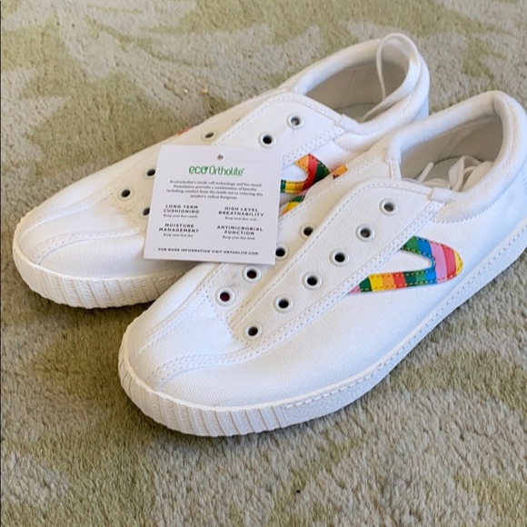 rainbow tretorn sneakers